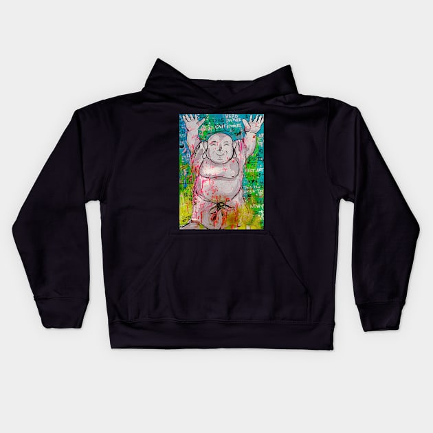 Buddha Dude Kids Hoodie by Mr_Bentley